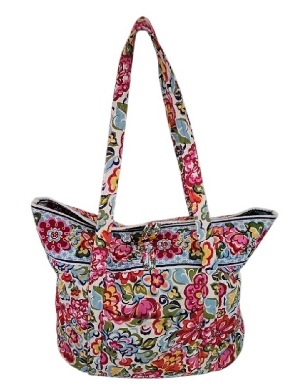 Vera Bradley Hope Garden Tote Bag Vintage Made USA Retired Floral Quilted Bag - Picture 1 of 16